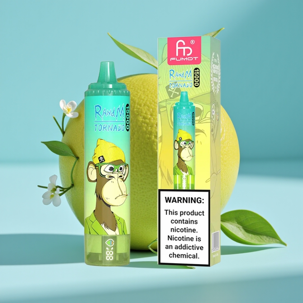 RandM Tornado 15000 Puffs 25ml Mesh 850mAh Lime Cytrus