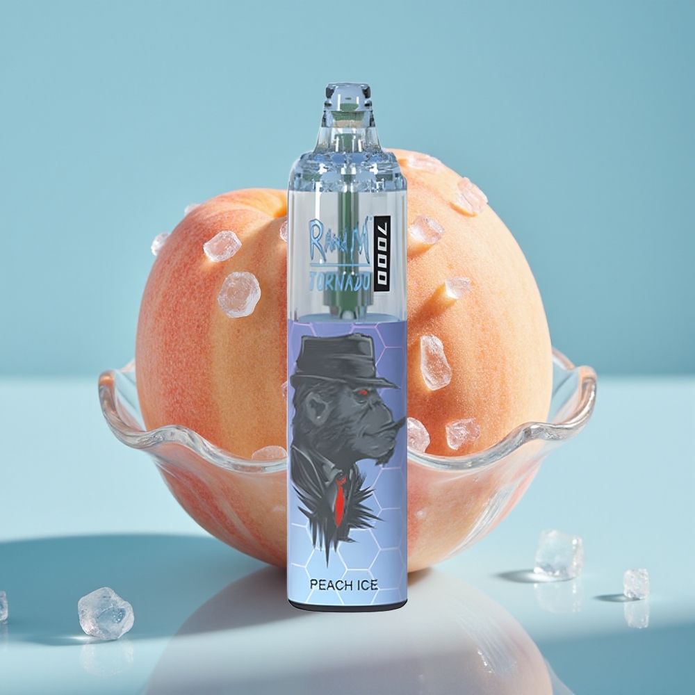 Fumot Tornado 7000 Puffs 14ML Mesh Air-Adjustable Peach Ice