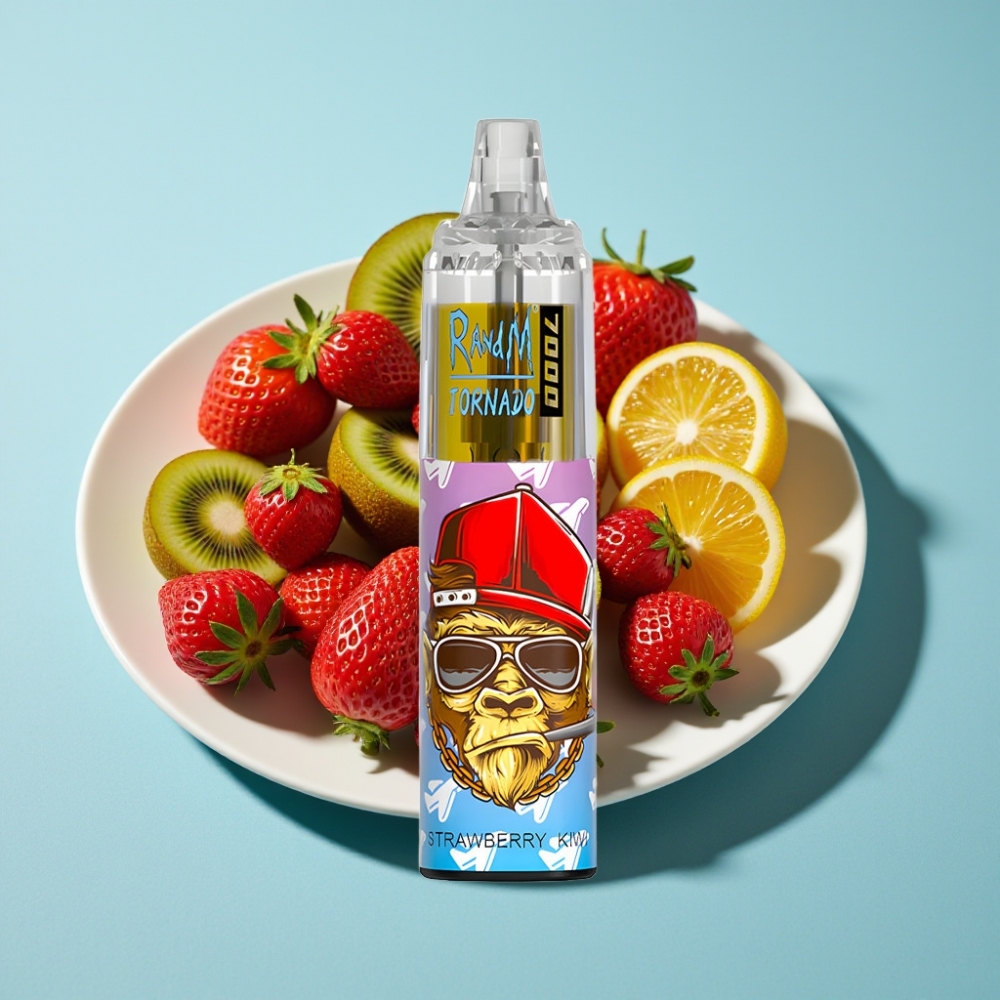 Fumot Tornado 7000 Puffs 14ML Mesh Coil Strawberry Kiwi
