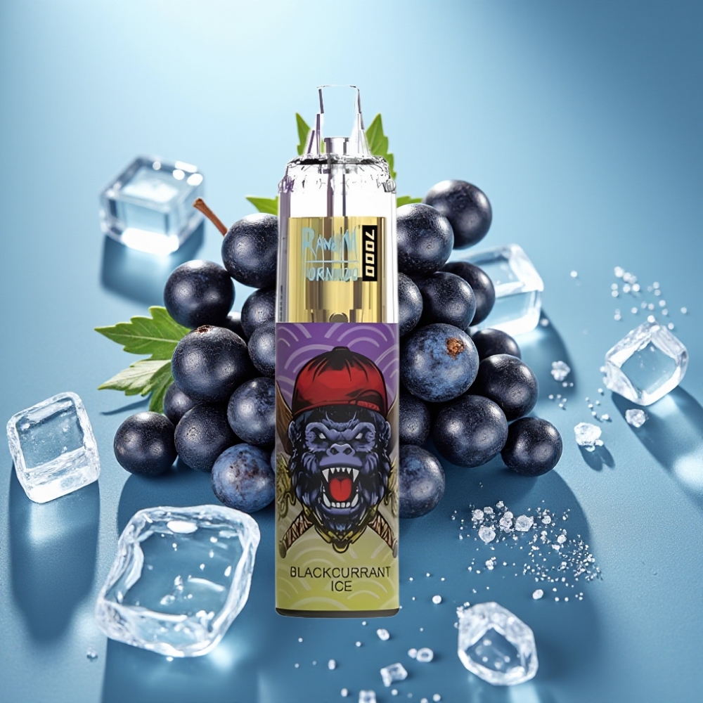Fumot Tornado 7000 Puffs 14ML Mesh Coil Type-C Blackcurrant Ice