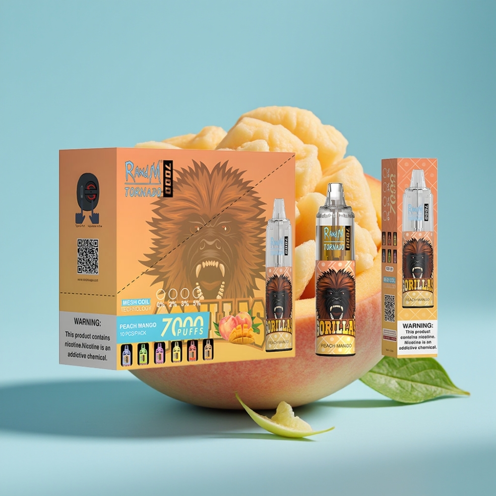Fumot Tornado 7000 Puffs 14ML Mesh Peach Mango