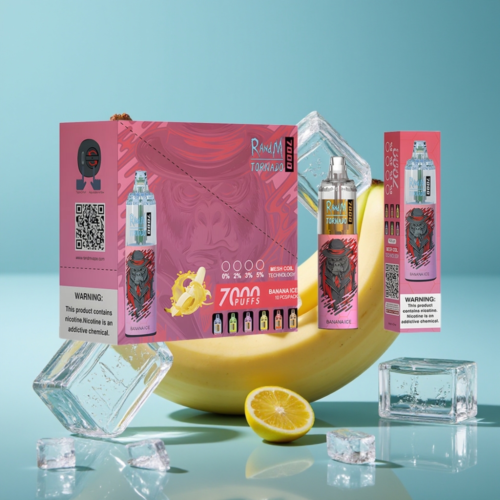 Fumot Tornado 7000 Puffs 14ML Mesh RGB Banana Ice