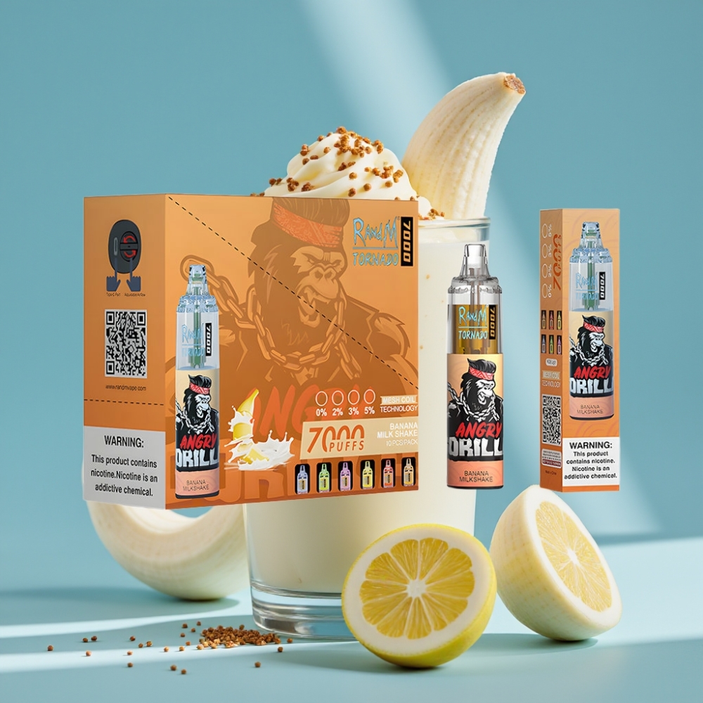 Fumot Tornado 7000 Puffs 14ML Mesh RGB Banana Milkshake