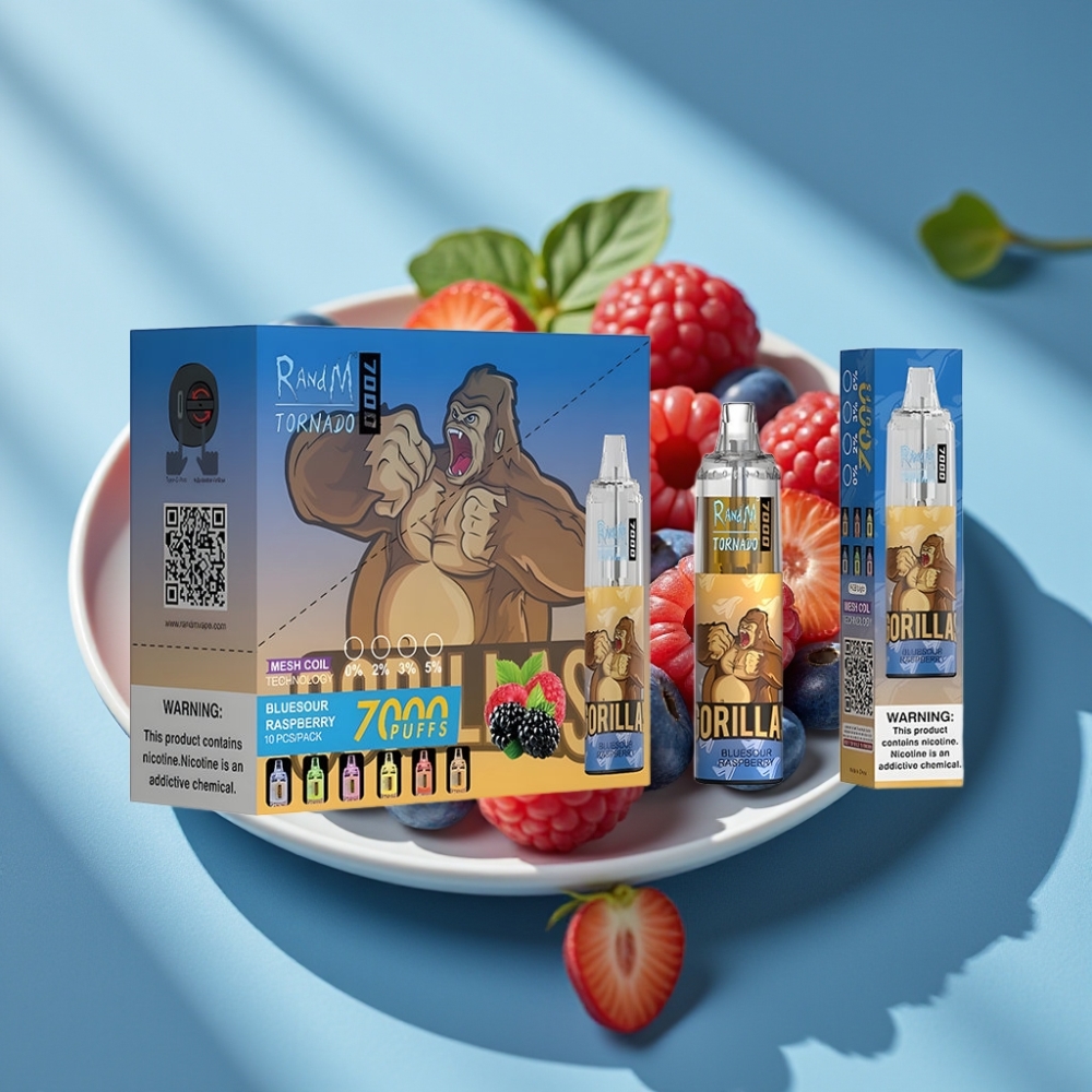 Fumot Tornado 7000 Puffs 14ML Mesh RGB Bluesour Raspberry