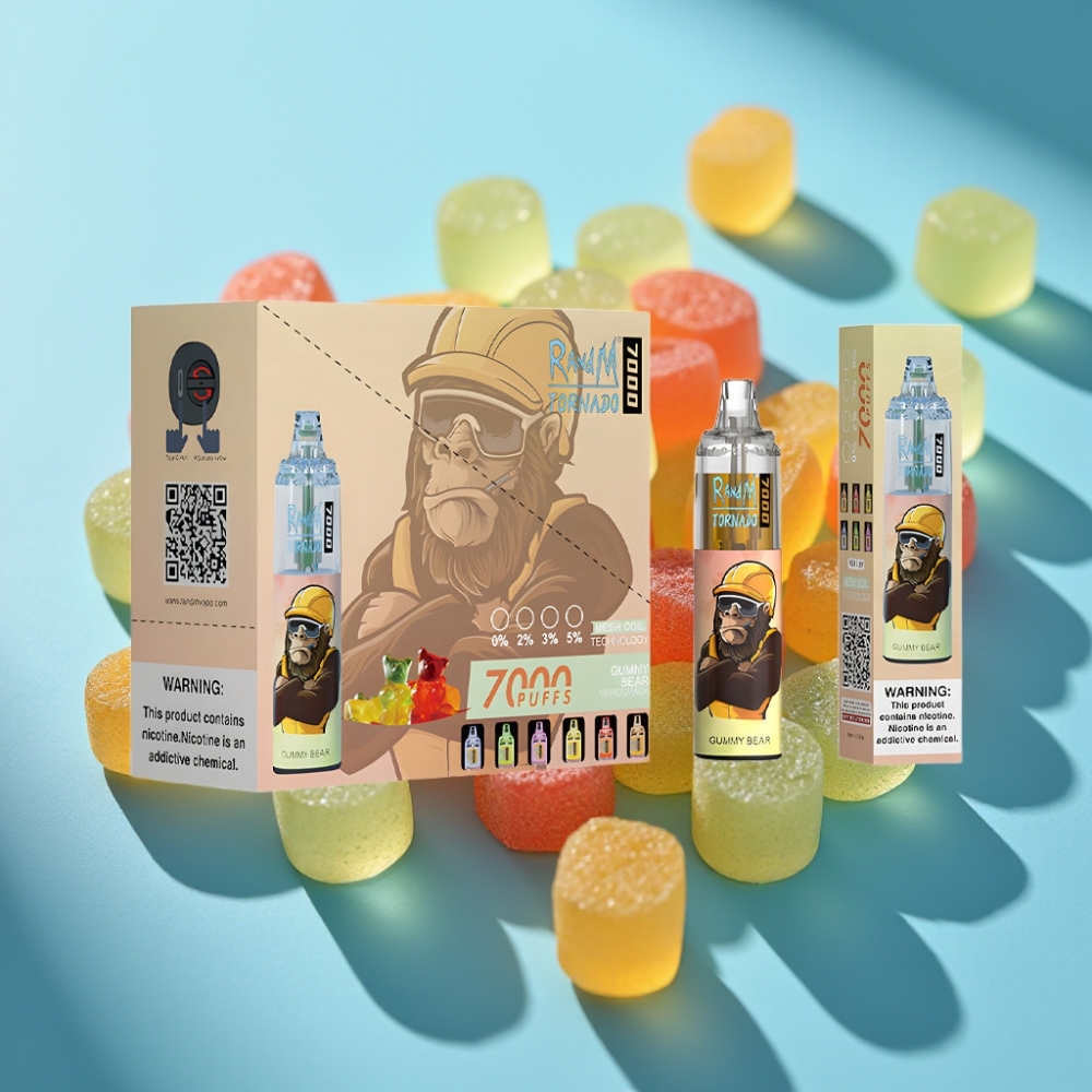 Fumot Tornado 7000 Puffs 14ML Mesh RGB Gummy Bear