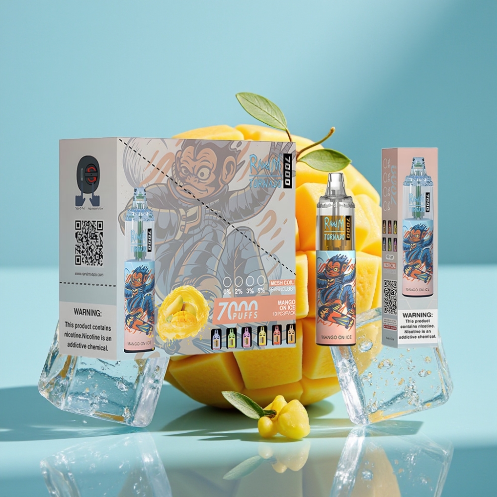 Fumot Tornado 7000 Puffs 14ML Mesh RGB Mango On Ice