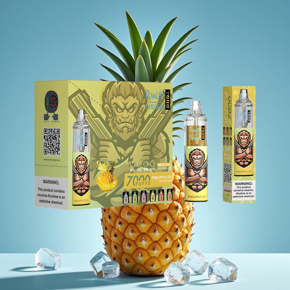 Fumot Tornado 7000 Puffs 14ML Mesh RGB Pineapple Ice