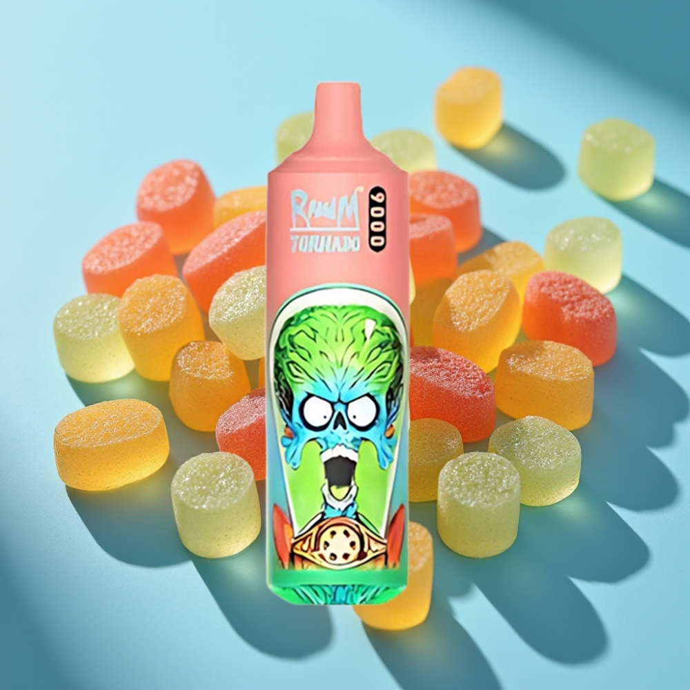 RandM Tornado 9000 Puffs 18 mL Mesh Coil Gummy Bear