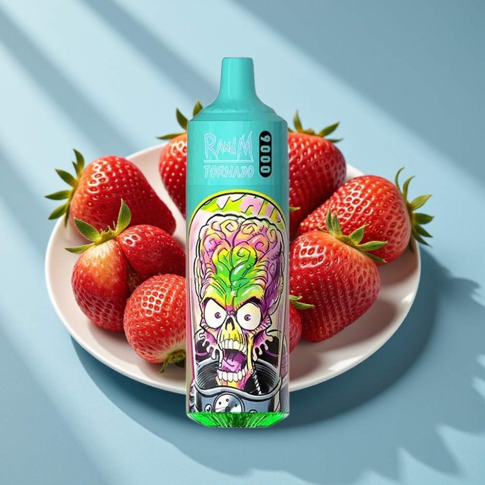 RandM Tornado 9000 Puffs 18 mL Mesh Coil Strawberry Pomegranate