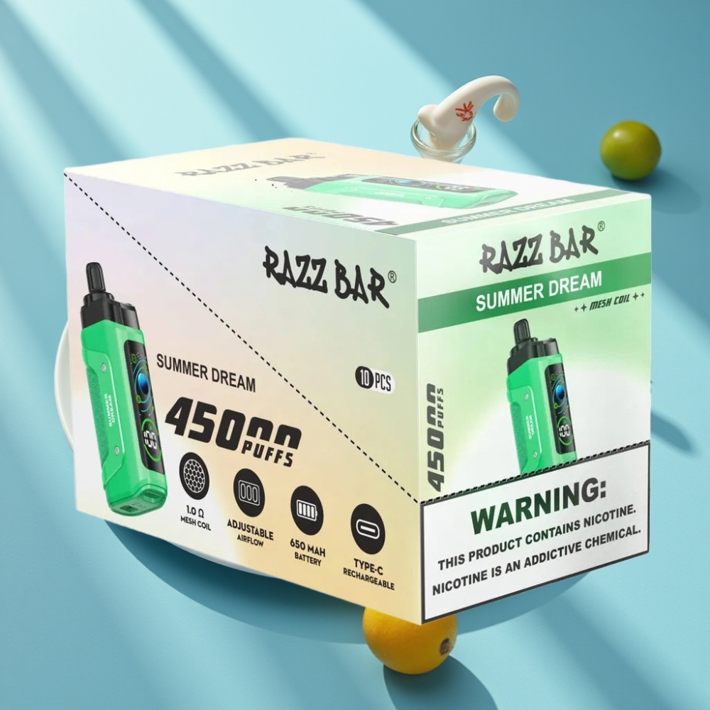 Razz Bar 45000 Puffs 1.0 Ohm Mesh Summer Dream
