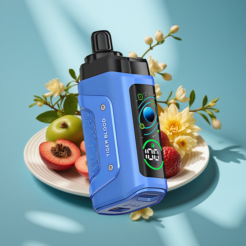Razz Bar 45000 Puffs 1.0 Ohm Mesh Tygra Krew