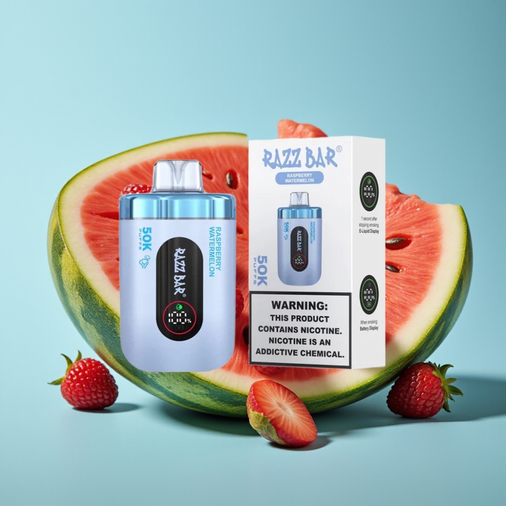 Razz Bar 50K Puffs 1.0 Ohm Mesh 650mAh Raspberry Watermelon