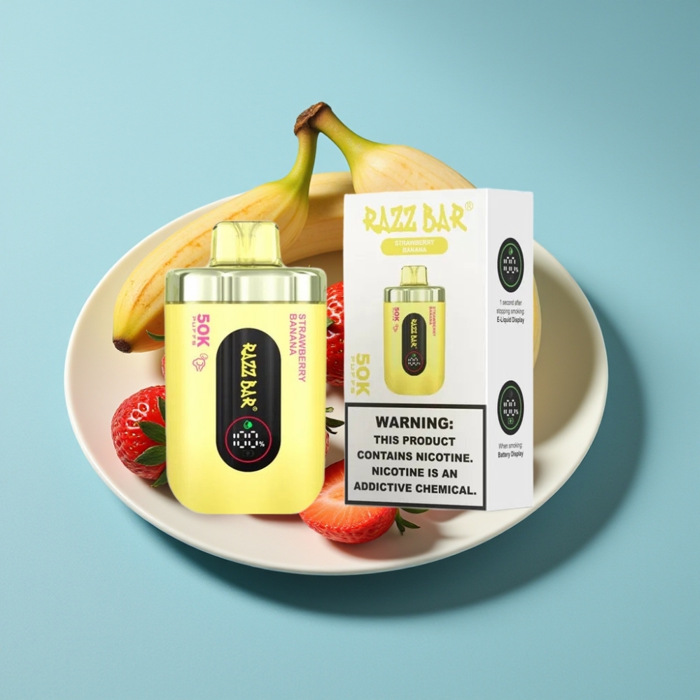 Razz Bar 50K Puffs 1.0 Ohm Mesh Strawberry Banana