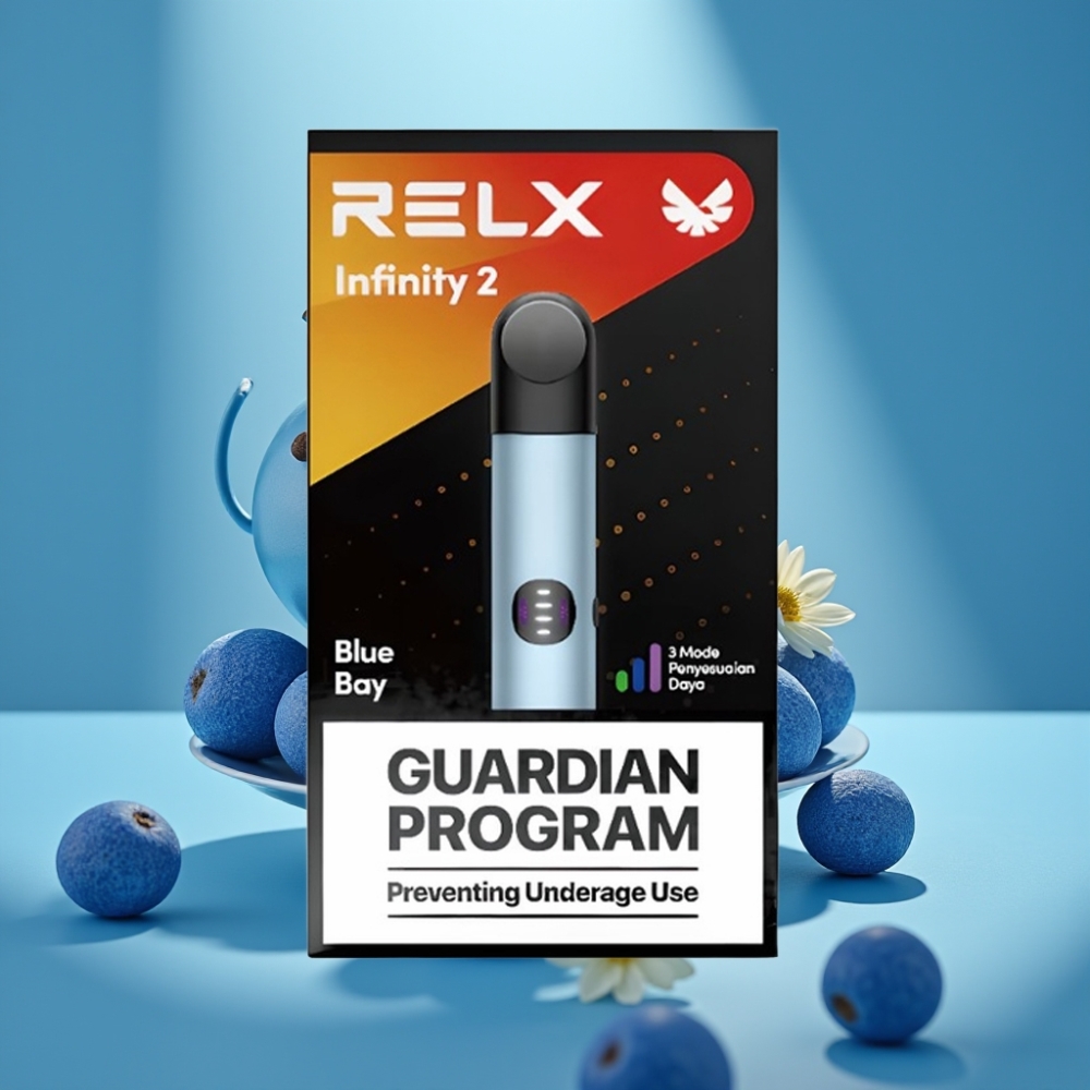 RELX Infinity 2 650 Puffów 1,9 ml Metalowa Niebieska