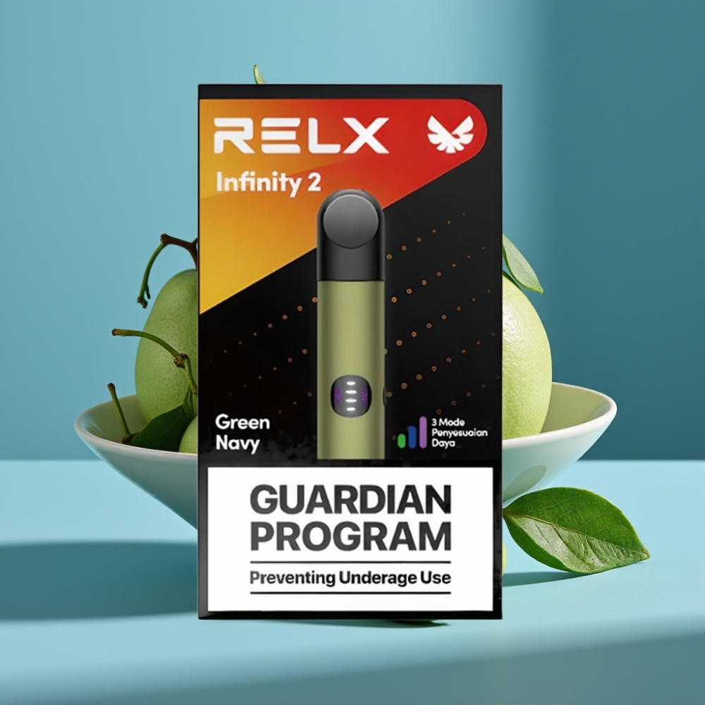 RELX Infinity 2 650 Puffów Metalowa Obudowa 1,9 ml Greennavy