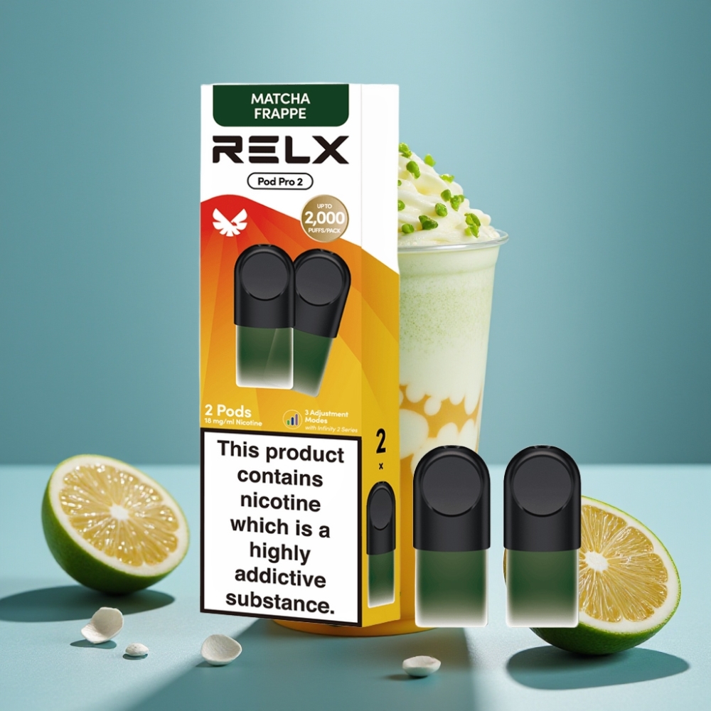 RELX Pod Pro 2 600 Pufów 1.8% Nikotyny Matcha Frappe