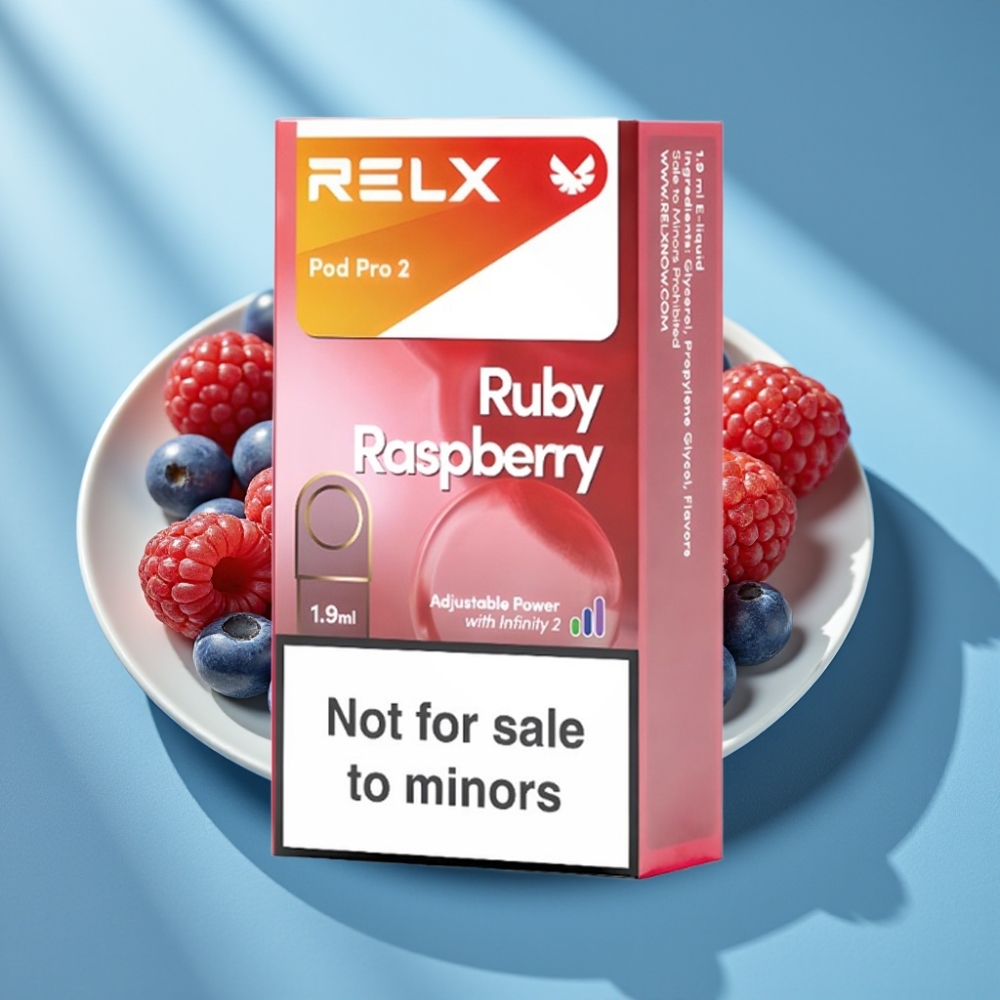 RELX Pod Pro 2 600 Puffów 0% Nikotyny 1,9ml Malinowa Mgiełka