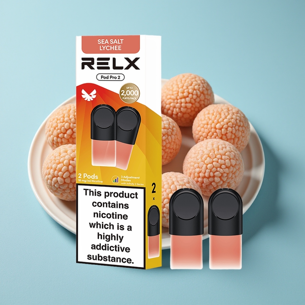 RELX Pod Pro 2 600 Puffów 1.8% Nikotyna Morska Litchi