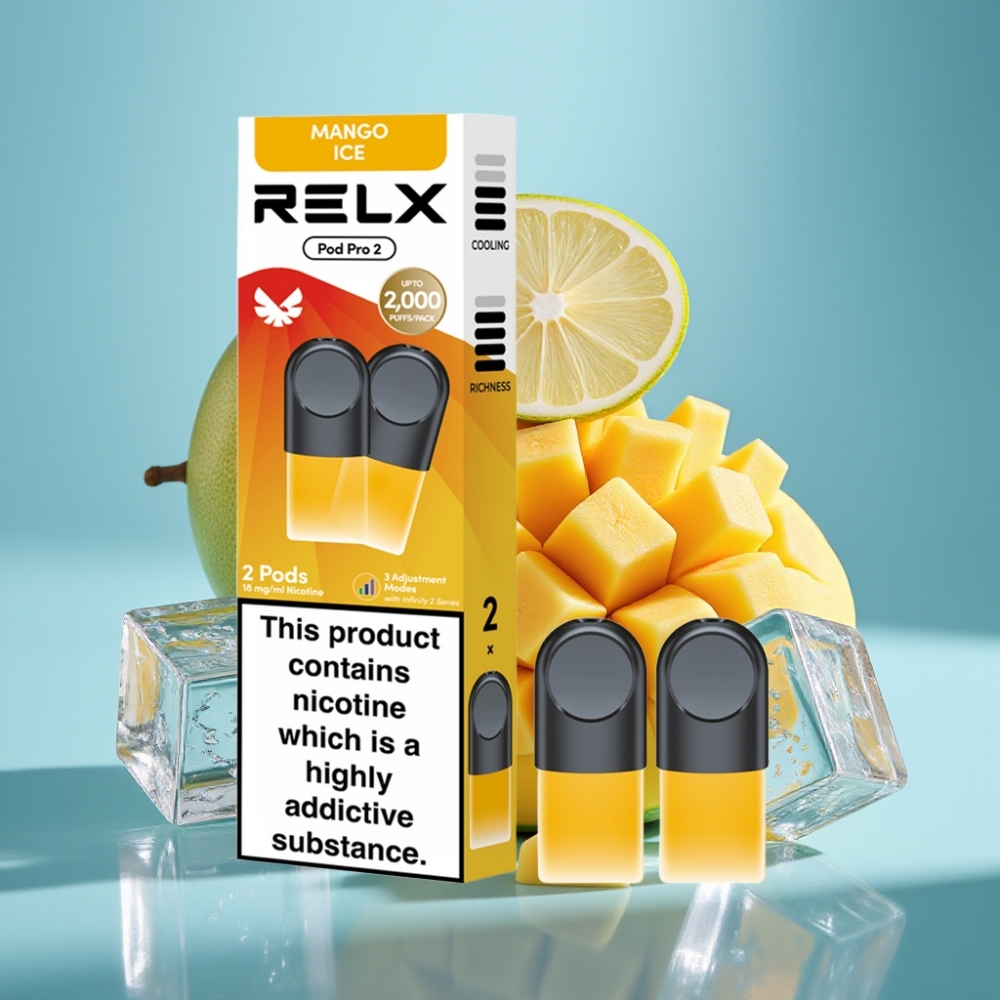 RELX Pod Pro 2 600 Puffów 1,8% Nikotyny Mango Ice