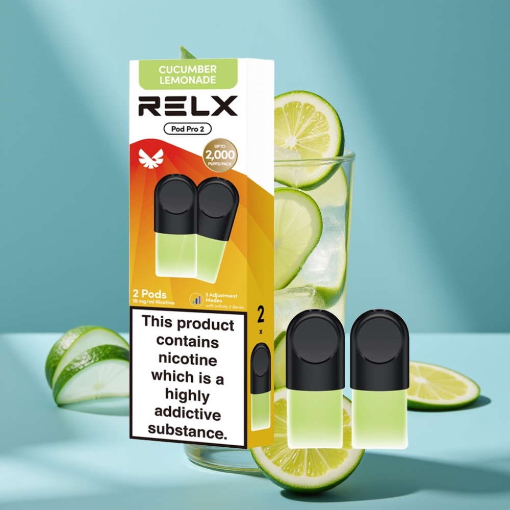 RELX Pod Pro 2 600 Puffów 1,8% Nikotyny Ogórek Lemoniada