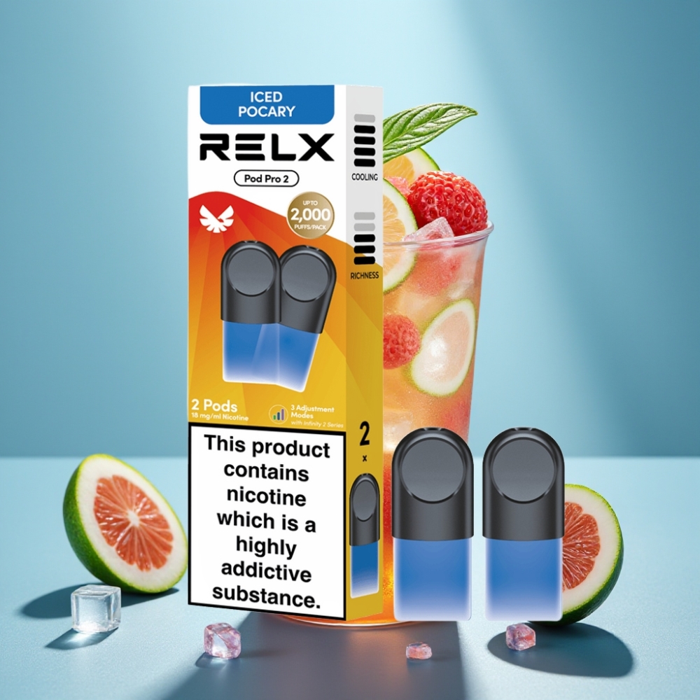 RELX Pod Pro 2 600 Puffów 1,9ml 1,8% Nikotyny Napój-Lodowy Pocary