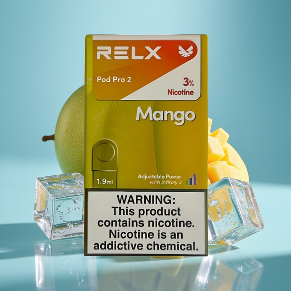 RELX Pod Pro 2 600 Puffów 3% Nikotyny 1,9ml Mango Ice