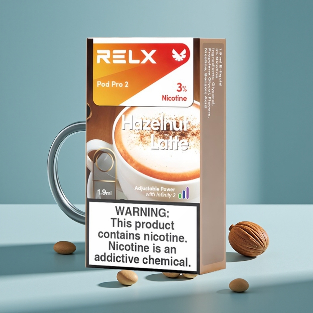 RELX Pod Pro 2 600 Puffów 3% Nikotyny 1,9ml Orzech Laskowy Latte