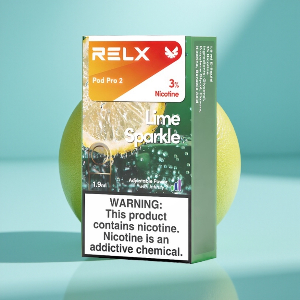 RELX Pod Pro 2 600 Puffów 3% Nikotyny Lime Sparkle 1.9ml