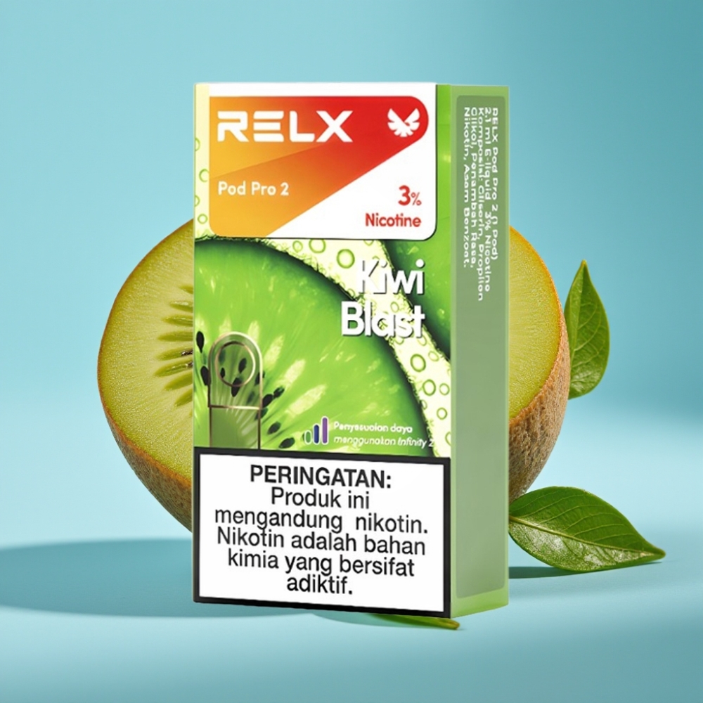 RELX Pod Pro 2 600 Puffów 3% Nikotyny Smak Kiwi Blast