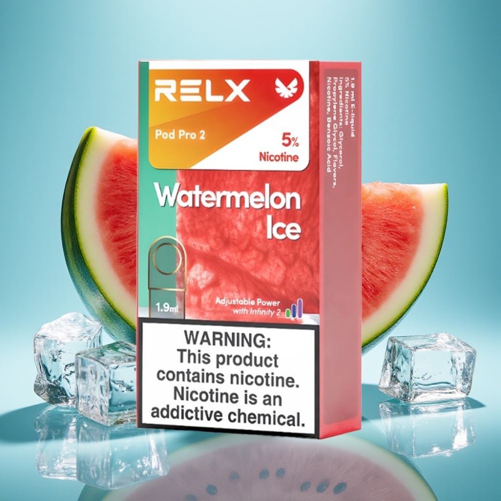 RELX Pod Pro 2 600 Puffów 5% Nikotyny 1.9ml Arbuz Lód