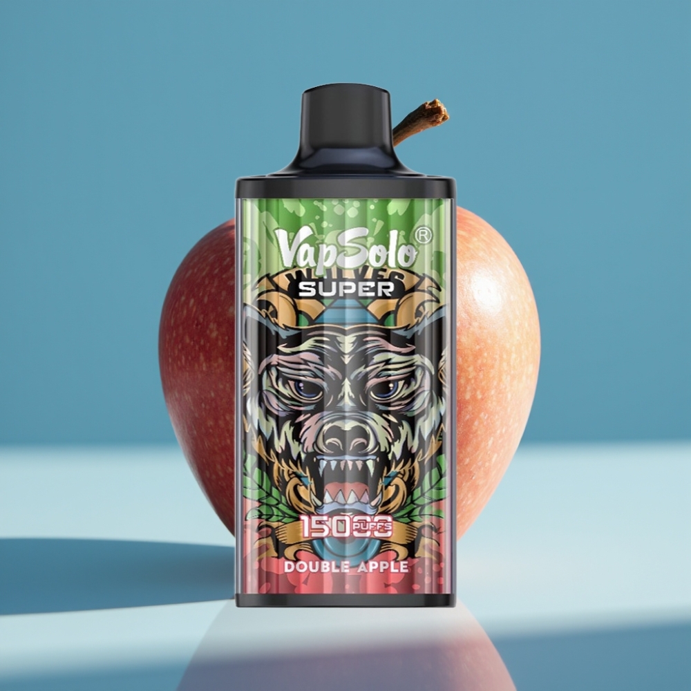 Vapsolo Super 15000 Puffs 40ml 850mah Type-C Double Apple