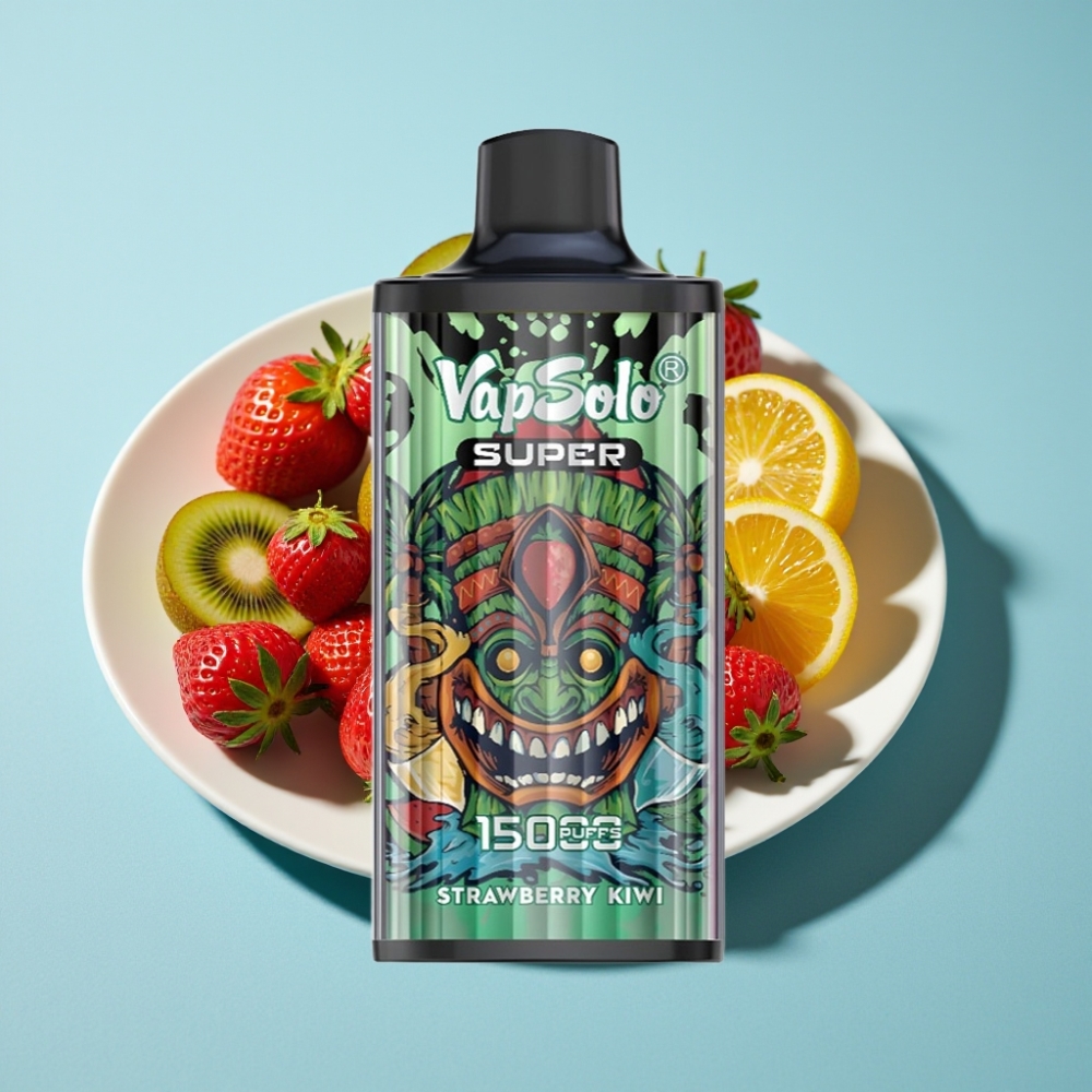 Vapsolo Super 15000 Puffs 40ml 850mah Type-C Strawberry Kiwi