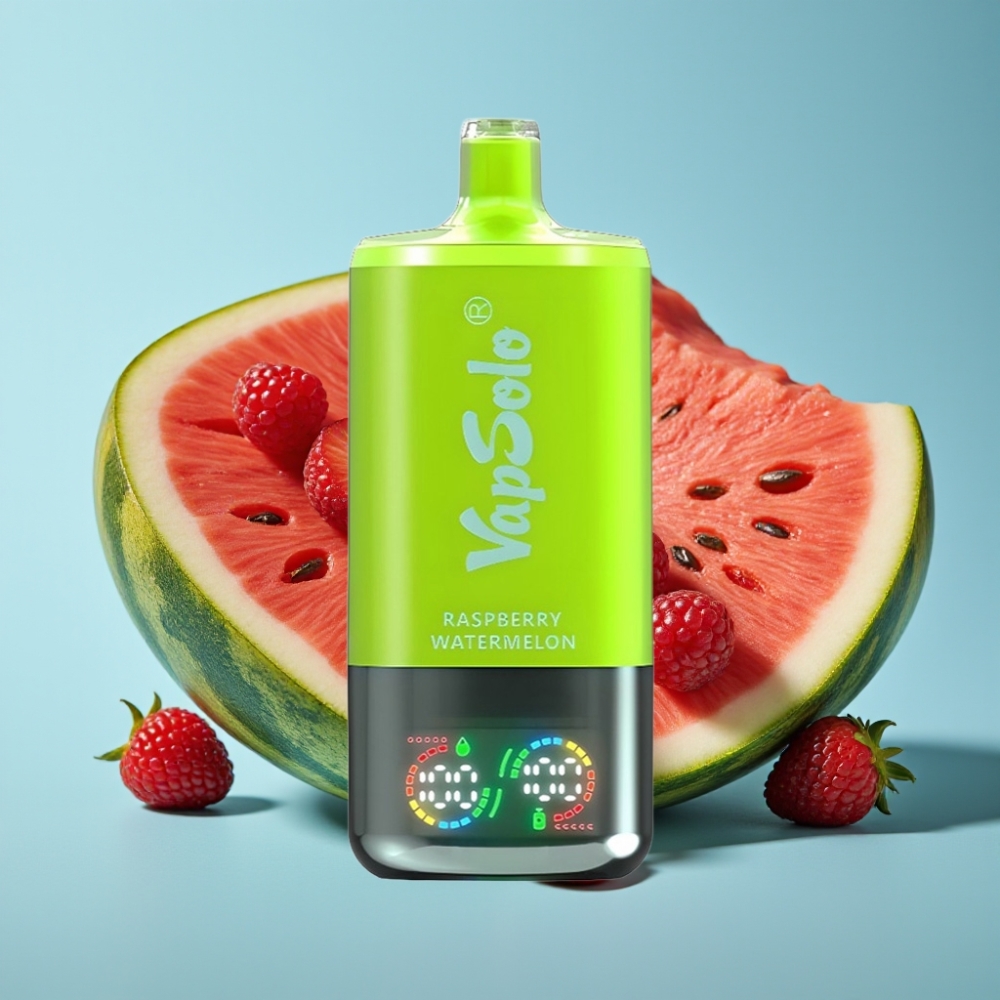 VapSolo Triple 30000 Puffs 40ml 3 Zasobniki Malina Arbuz Type-C