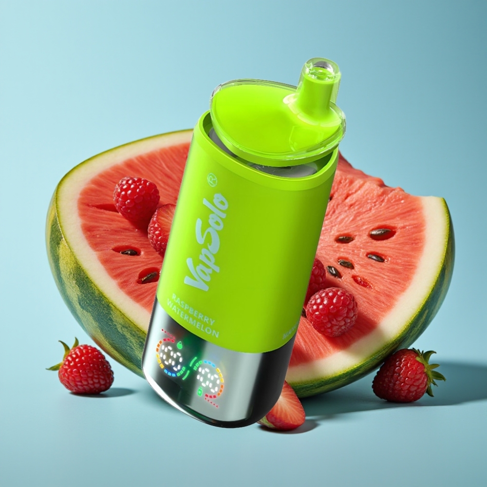 VapSolo Triple 30000 Puffs 40ml 3 Zasobniki Malina Arbuz Type-C