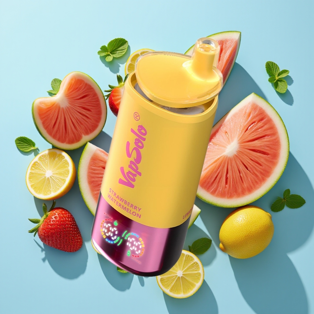 VapSolo Triple 30000 Puffs 40ml 3 Zasobniki Type-C Truskawka Arbuz & Lemon Brzoskwinia
