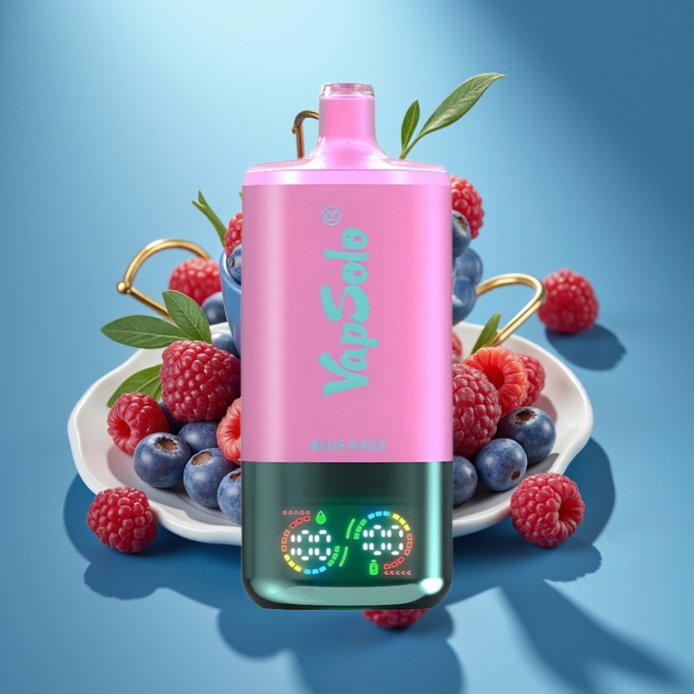 VapSolo Triple 30000 Puffs 40ml Typ-C Niebieska Malina