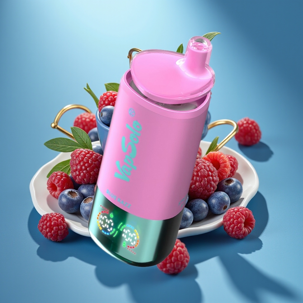 VapSolo Triple 30000 Puffs 40ml Typ-C Niebieska Malina