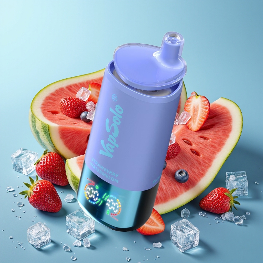 VapSolo Triple 30000 Puffs 40ml Type-C Strawberry Watermelon & Blueberry Ice