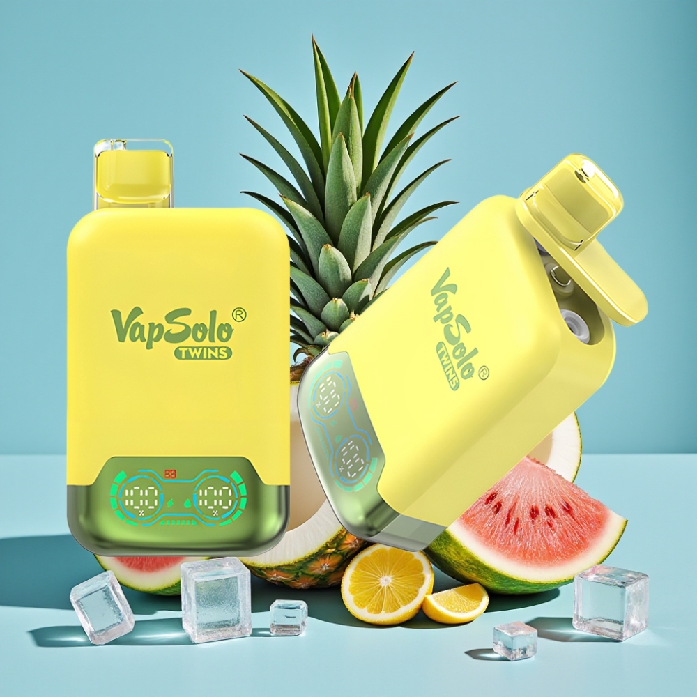 Vapsolo Twins 20000 Puffs 40ml 2 Zbiorniki Pineapple Coconut & Watermelon Ice