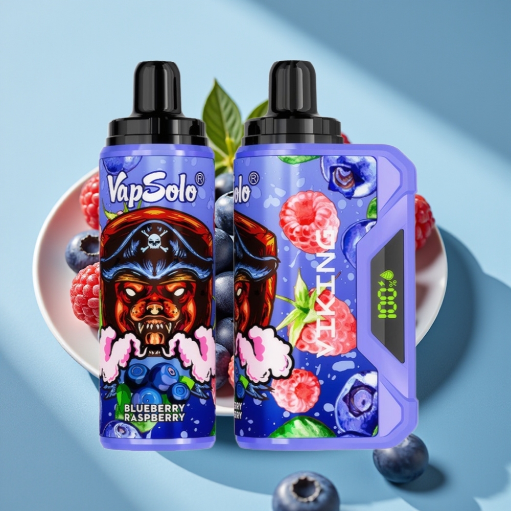 VapSolo VIKING 12000 Puffs 22ml Blueberry Raspberry