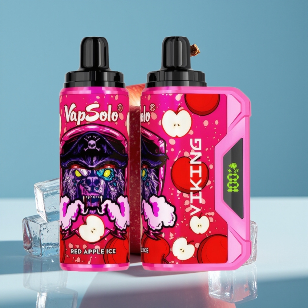 VapSolo VIKING 12000 Puffs 22ml Red Apple Ice