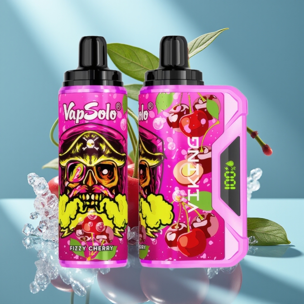VapSolo VIKING 12000 Puffs 22ml Type-C Fizzy Cherry