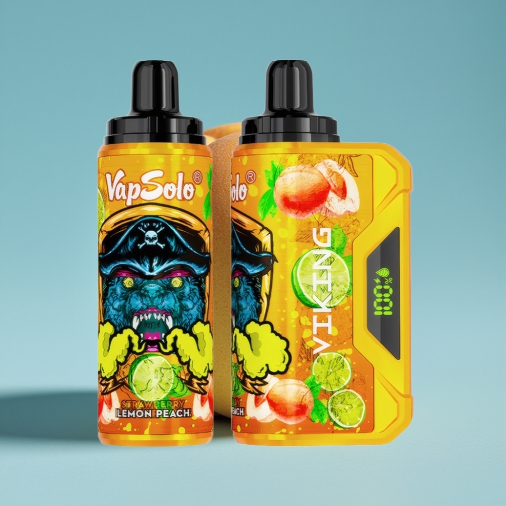 VapSolo VIKING 12000 Puffs 22ml Type-C Lemon Peach