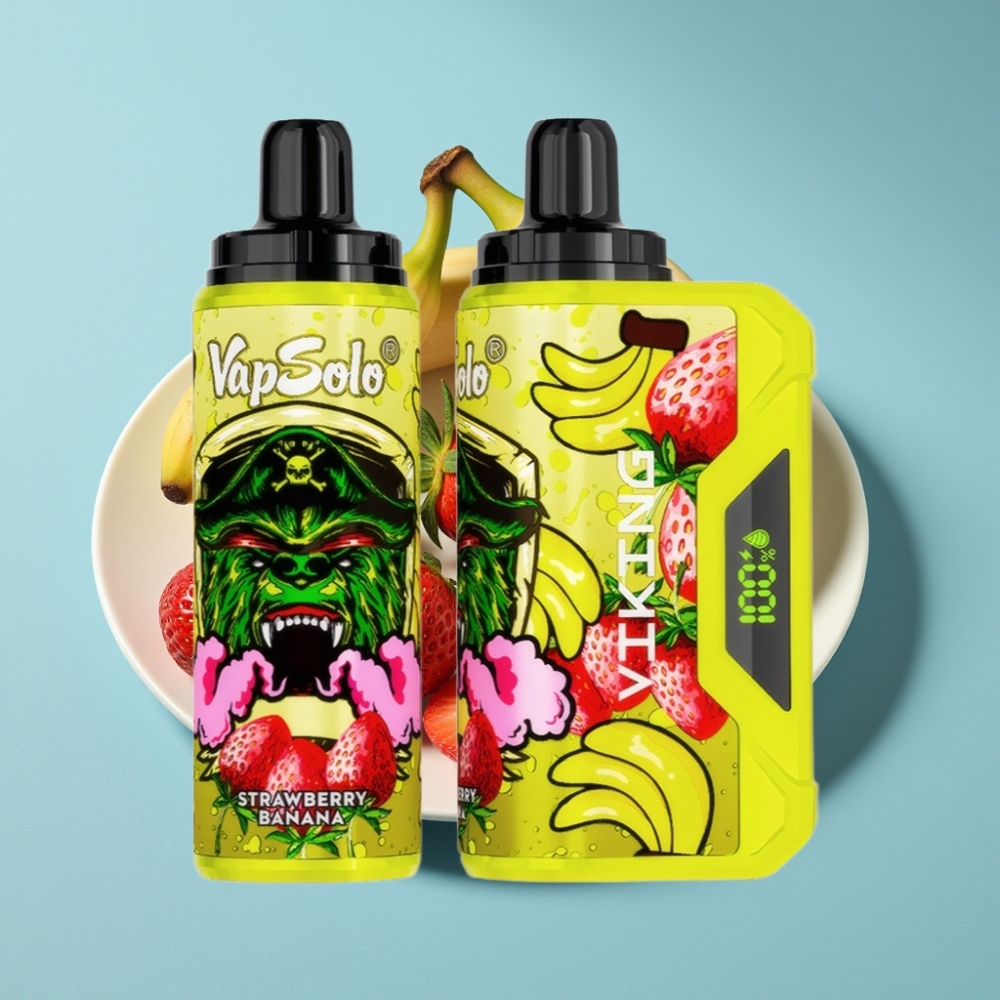 VapSolo VIKING 12000 Puffs 22ml Type-C Strawberry Banana