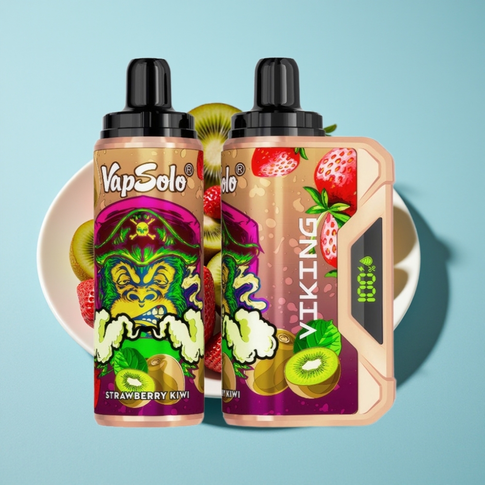 VapSolo VIKING 12000 Puffs 22ml Type-C Strawberry Kiwi