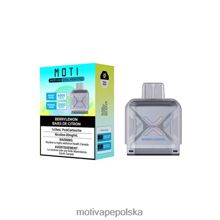 MOTI Vape Near Me - MOTI Go Pro jednorazowy pojemnik 6V86687 różowa cytryna